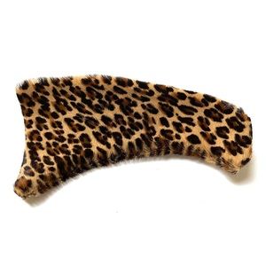 Vintage Leopard Print Cowhide Barette